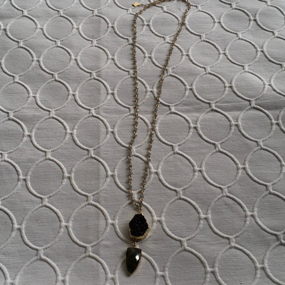 Panacea long arrow pendant necklace